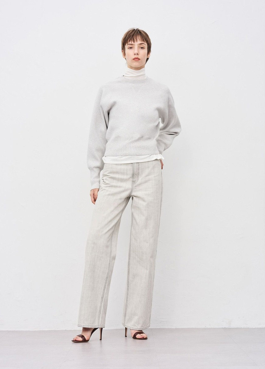 喀什米爾混紡針織上衣